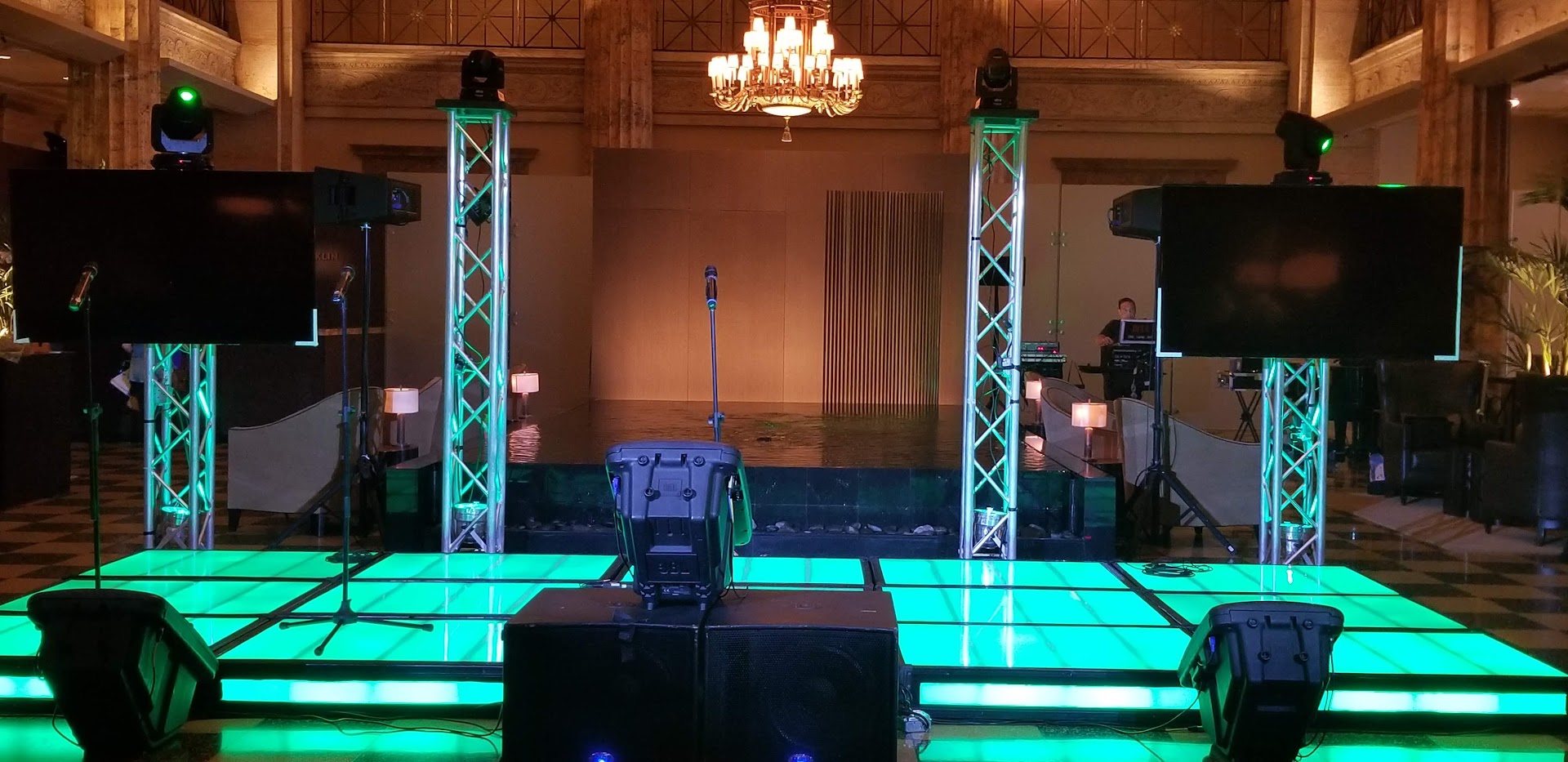 DJ equipment setup